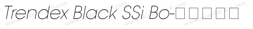 Trendex Black SSi Bo字体转换